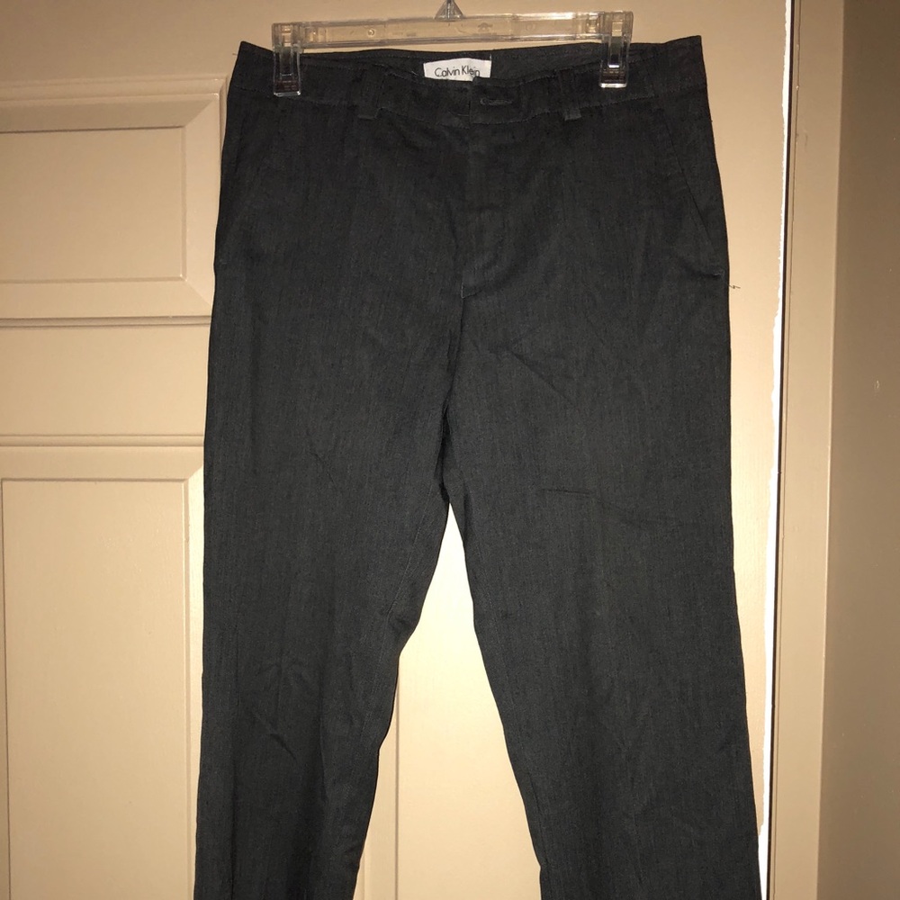Calvin Klein Grey Men’s Dress Pants Slim Fit